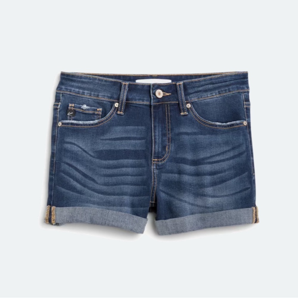 Stretch Denim Shorts